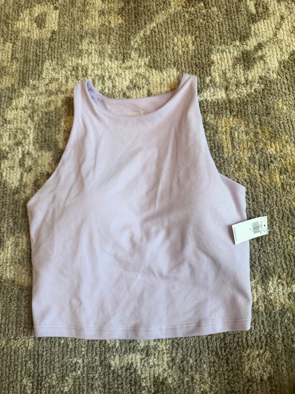 Light Purple Active NWT! Old Navy Light Support PowerChill Longline Sports Tank
